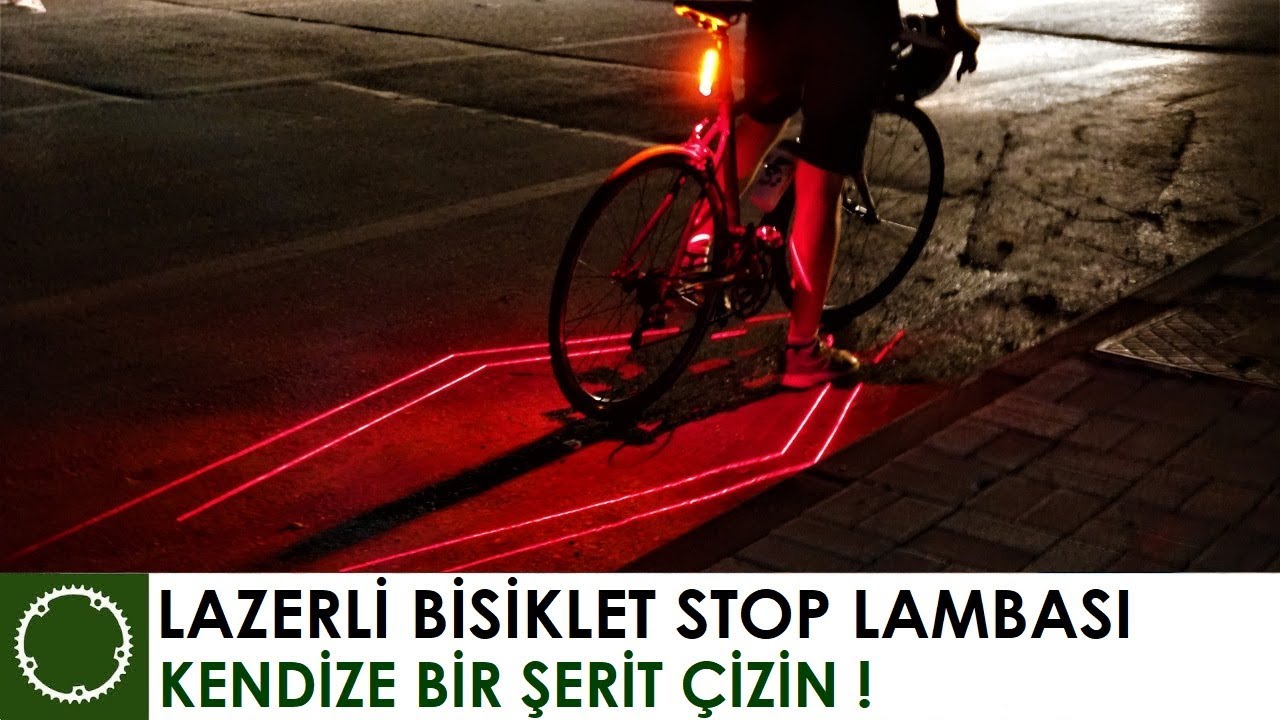 LAZERLİ BİSİKLET STOP LAMBASI İNCELEME - BANGGOOD